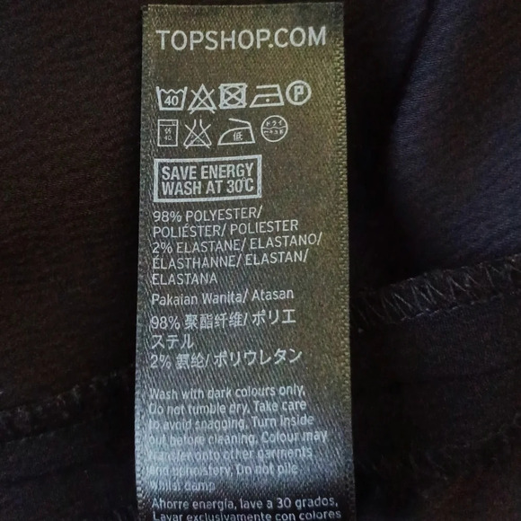 TOPSHOP Deep V Blouse Goth Whimsigoth Indie Sleeze Witchy Going Out - Picture 6 of 6